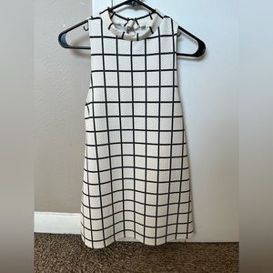 Urban Outfitters Checkered Mock Neck Mini Dress